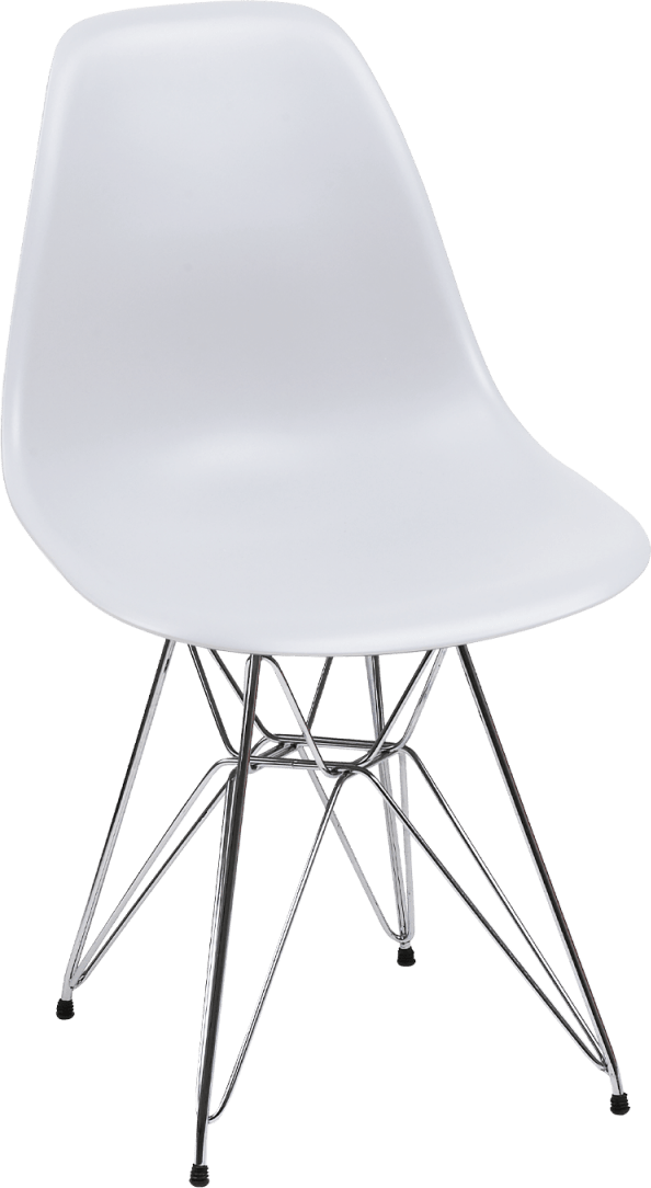 Eiffel Chair Chrome Legs Polymer Seat Hire for Events