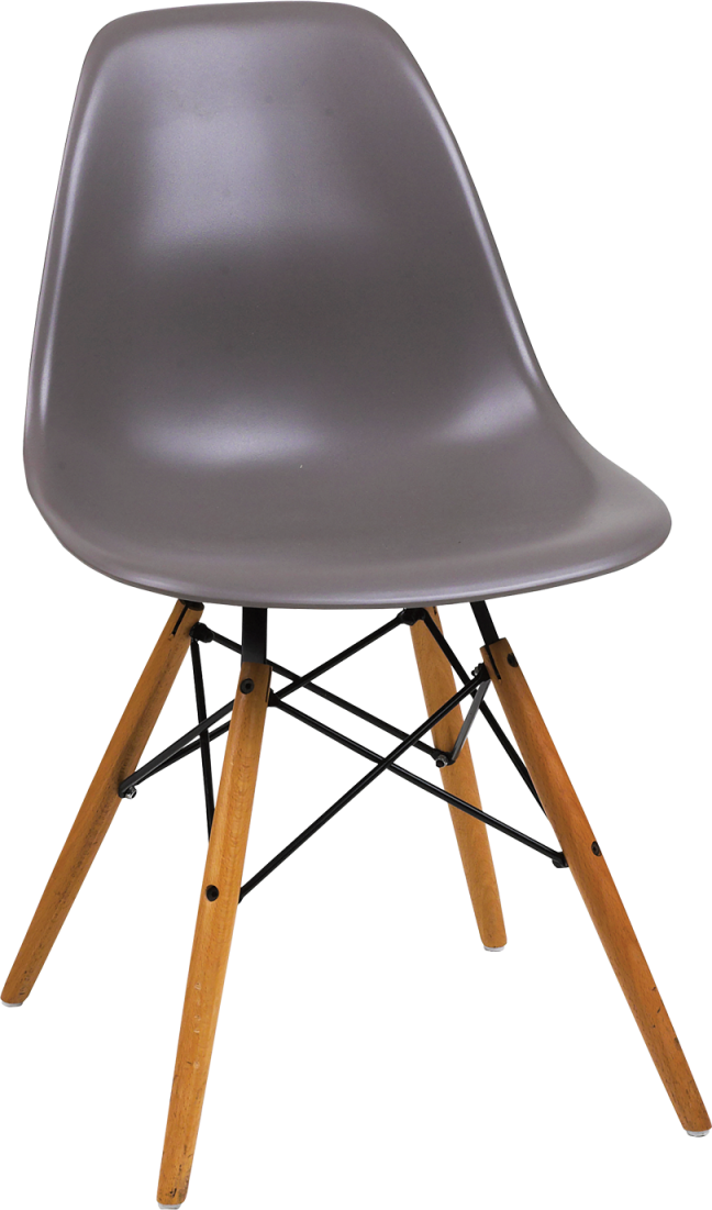 Eiffel Chair Wooden Legs Polymer Seat Hire for Events