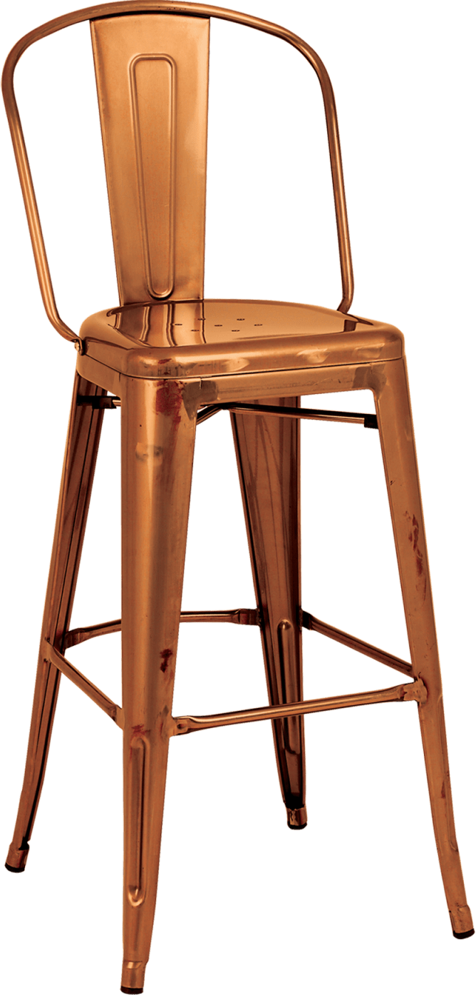 Tolix High Back Stool Hire for Events